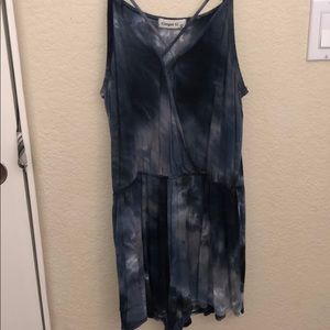 Blue Tie Dye Romper